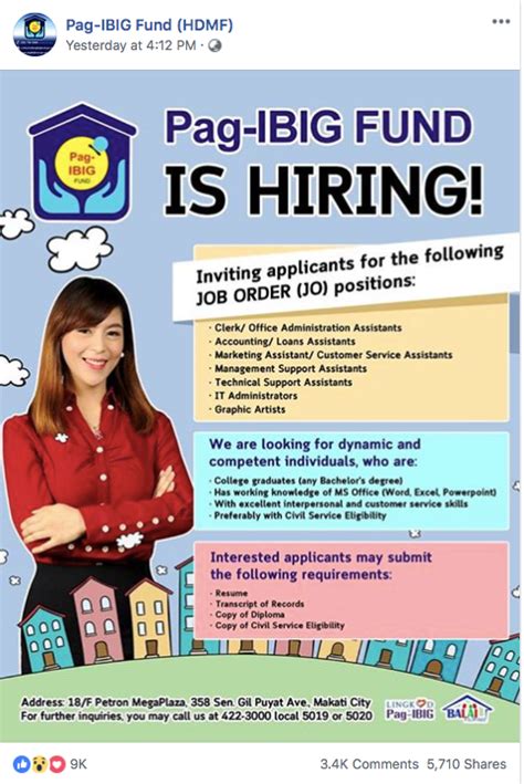 pag ibig hiring